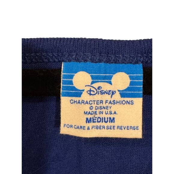 Vintage Mickey Mouse Tank Size M Blue Disney Disneyland Disneyworld Retro - Picture 4 of 7